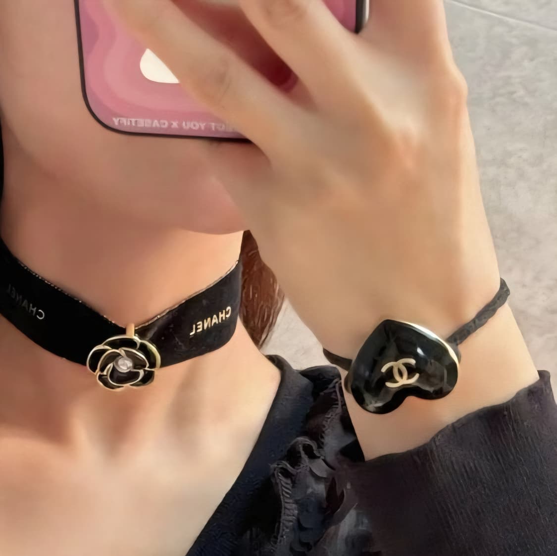 샤넬 참2개,샤넬리본끈,악세사리부자재 샤넬포장 상품이미지1