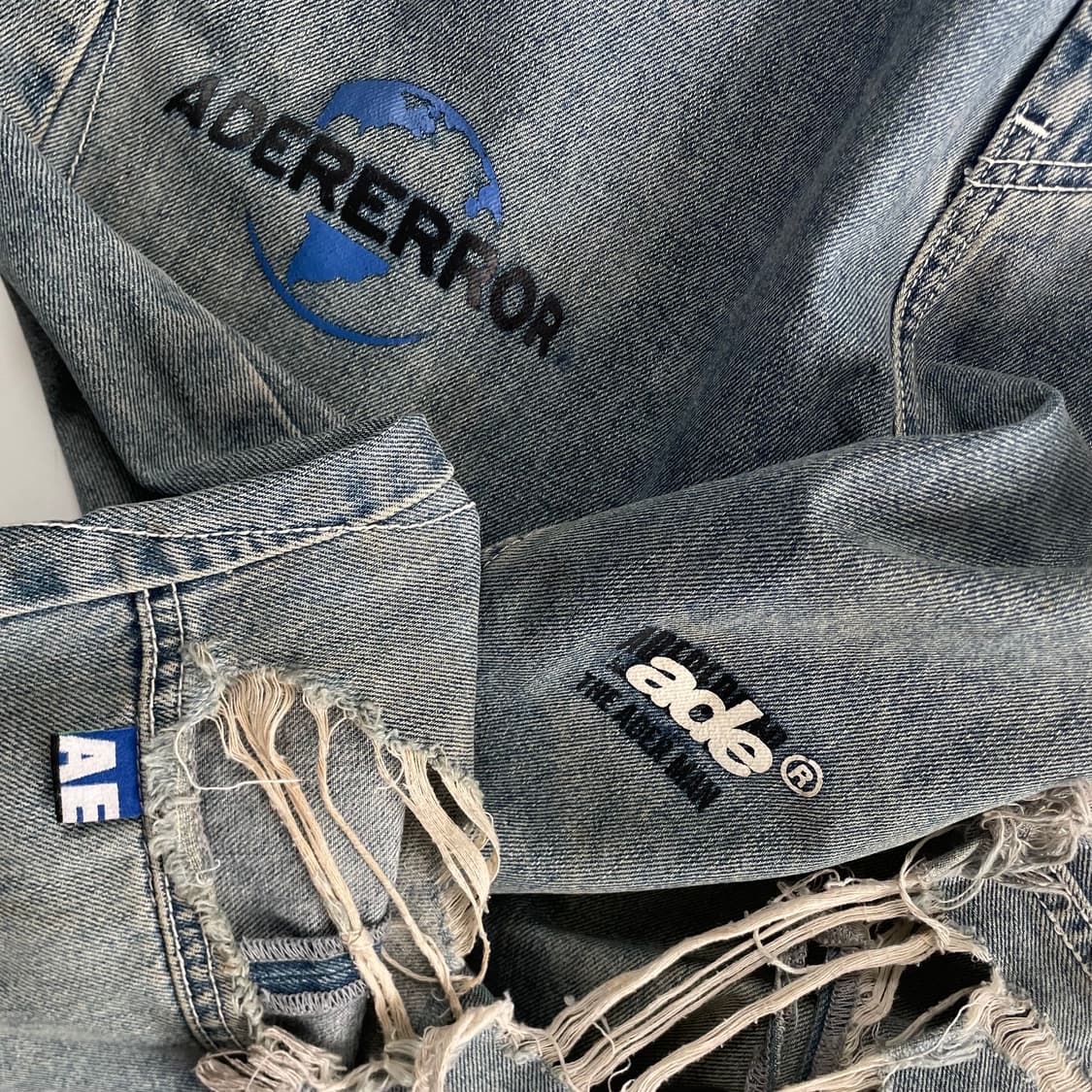 Ader Error  아더에서 메스 데님 커팅진 상품이미지3