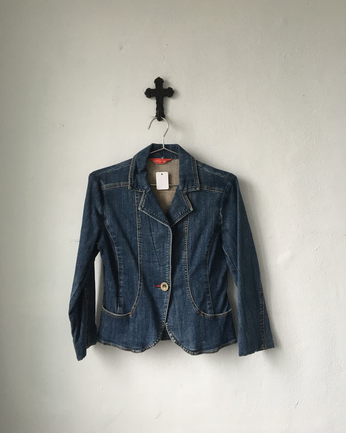 Line detai denim jacket 상품이미지2
