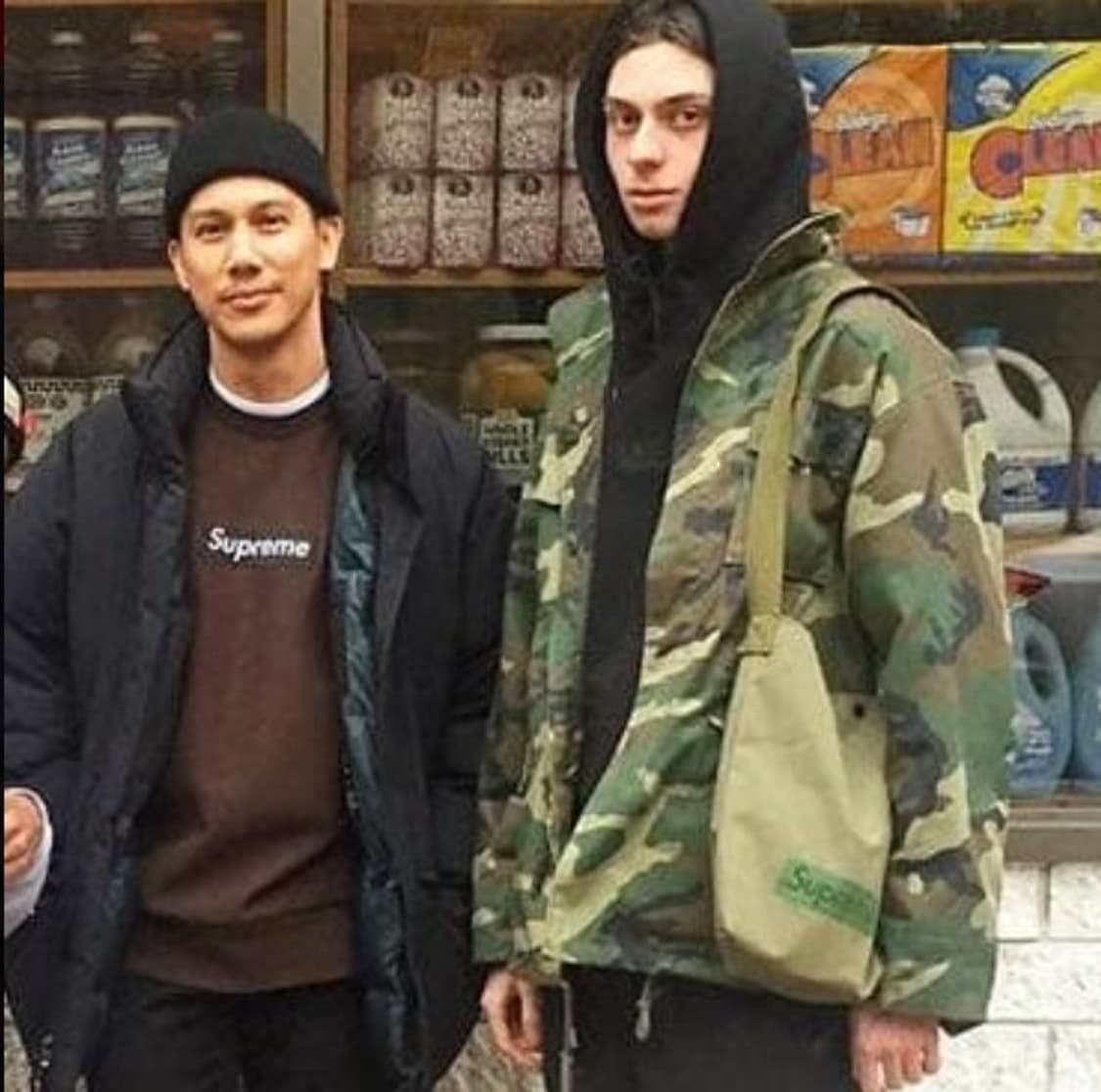 슈프림 2003 브라운 박스로고 크루넥 상품이미지10