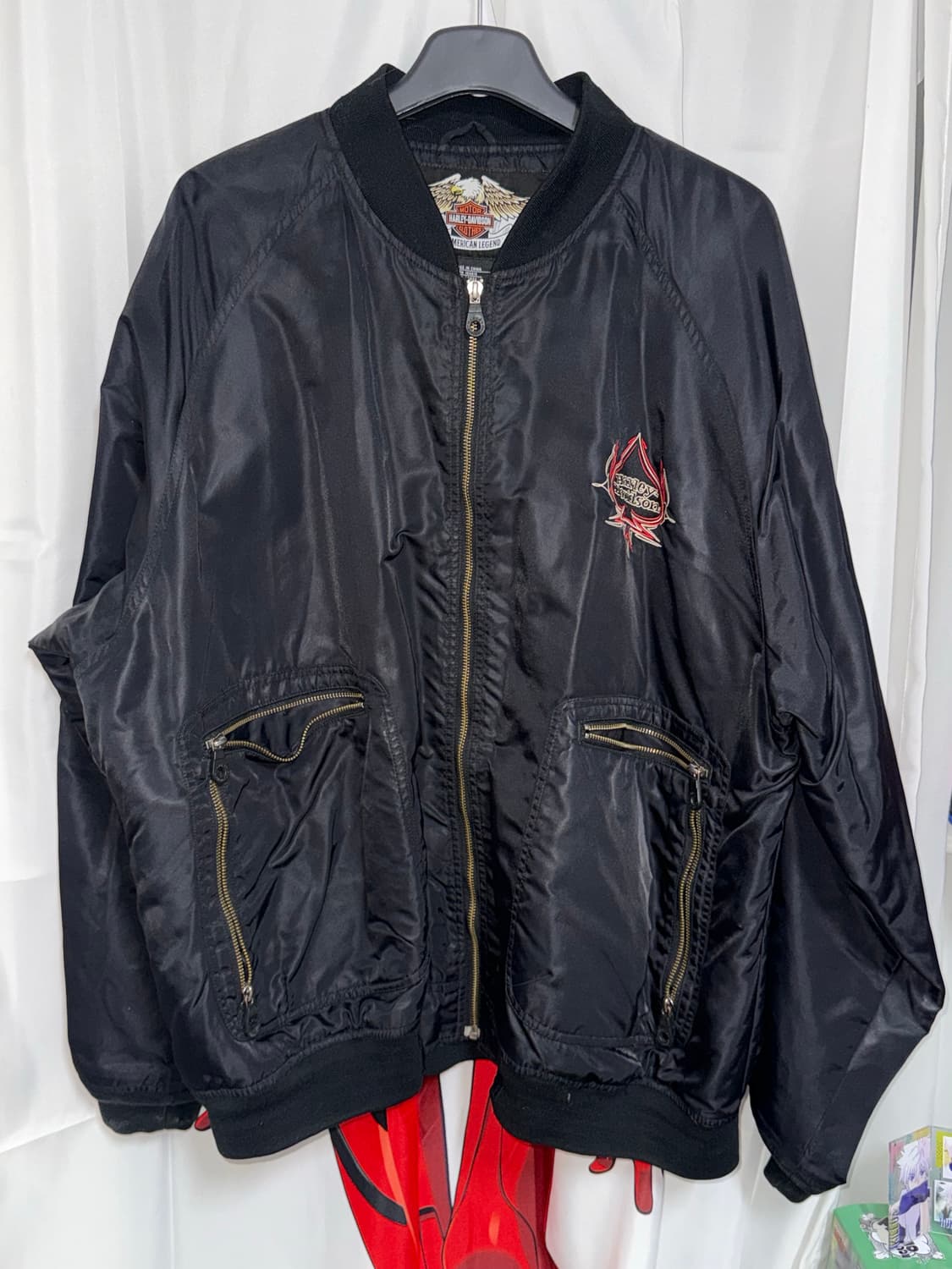 할리데이비슨 불꽃 플레임 봄버 자켓 항공점퍼  상품이미지3