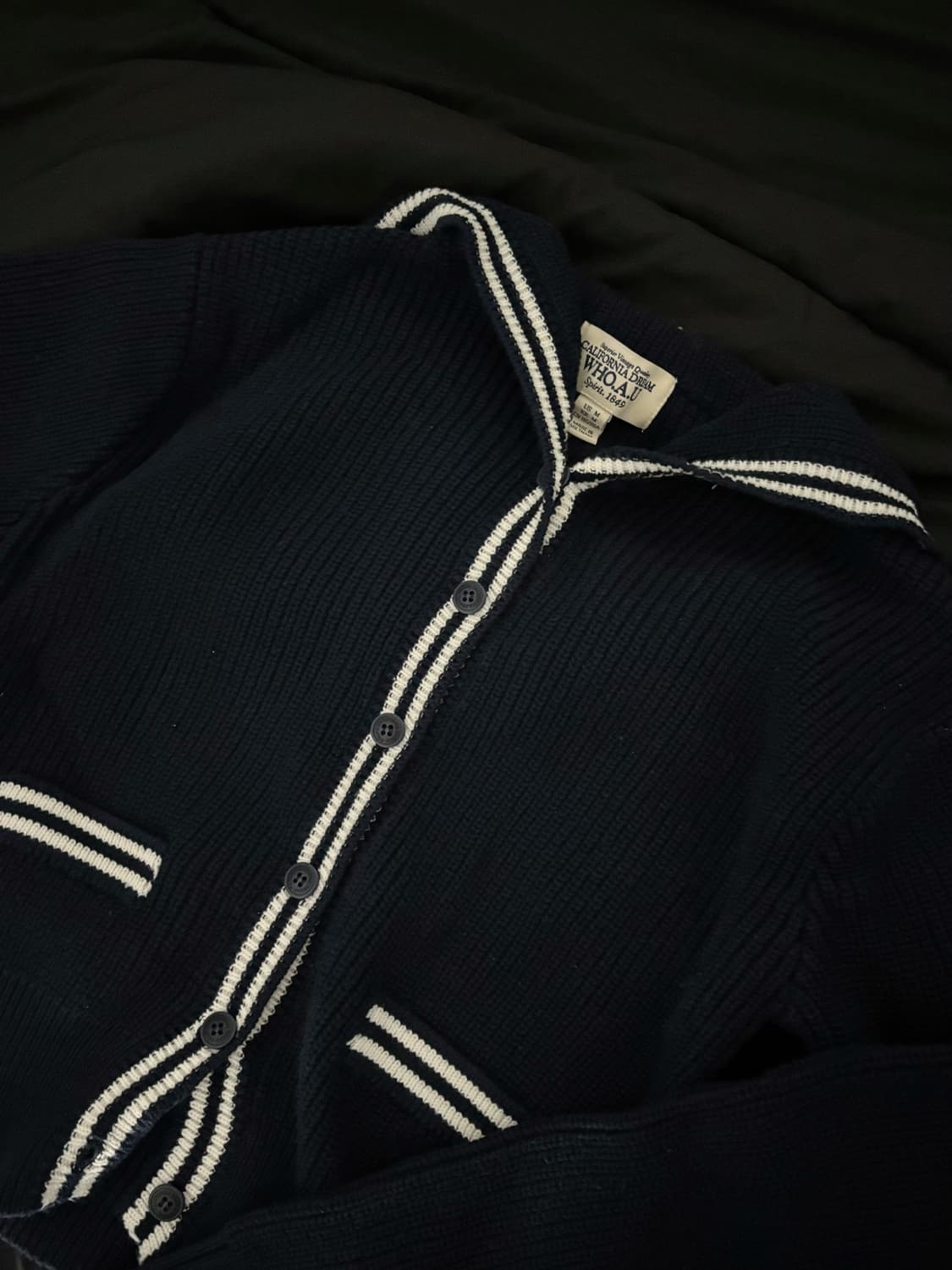 후아유 세일러 카라 가디건 상품이미지1