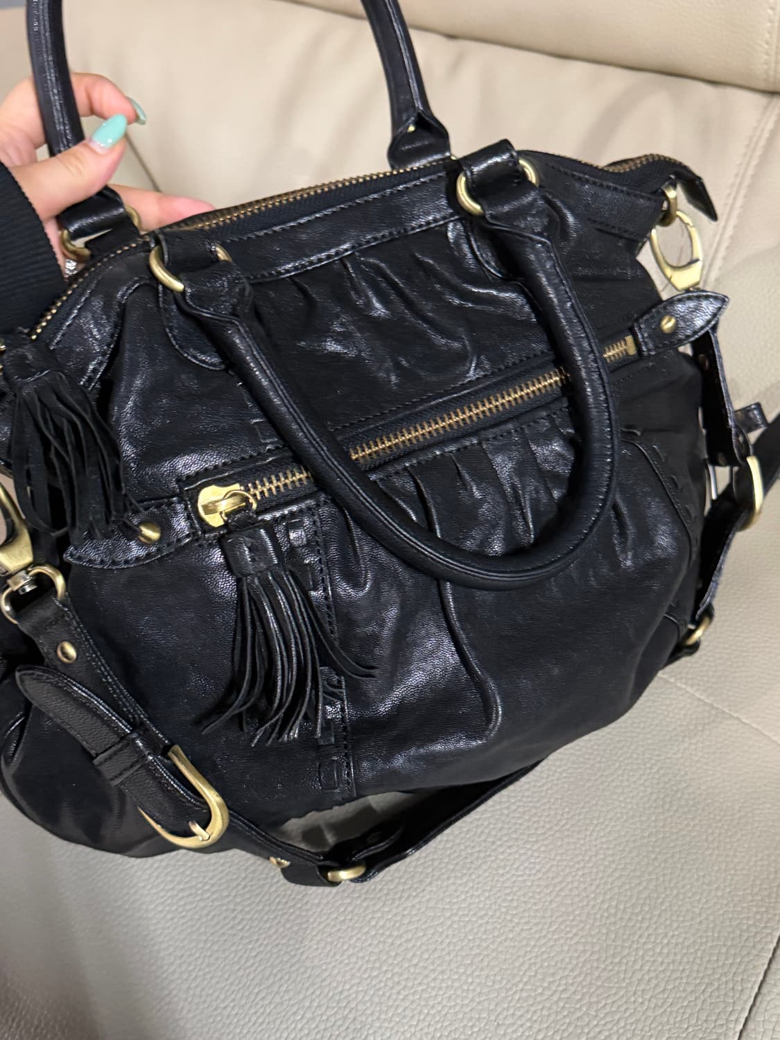 braided stitch point tote & shoulder bag 상품이미지5