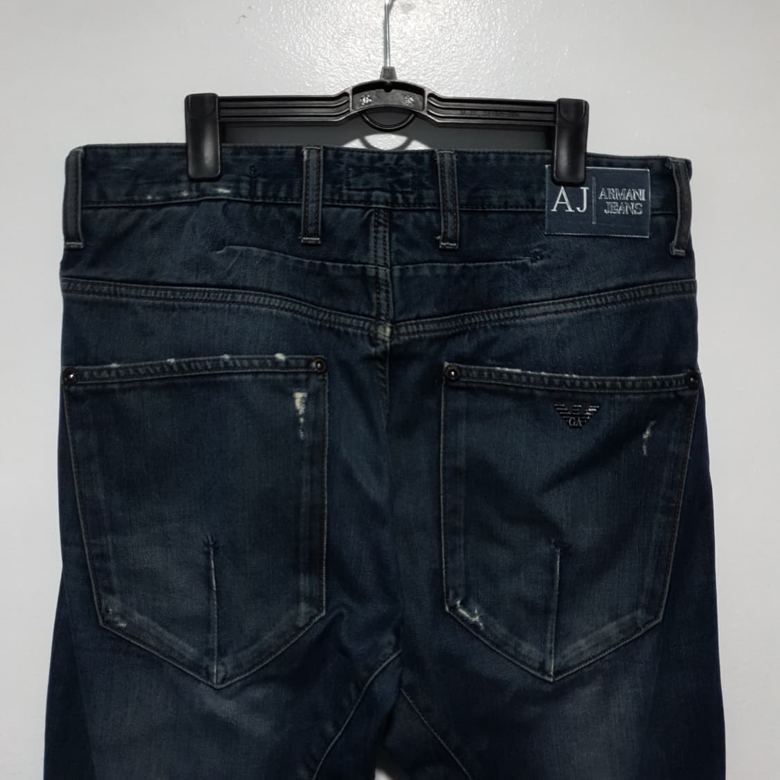 아르마니 진스 입체 패널 디스트레스드 워싱 데님 팬츠청바지 33-35 상품이미지9