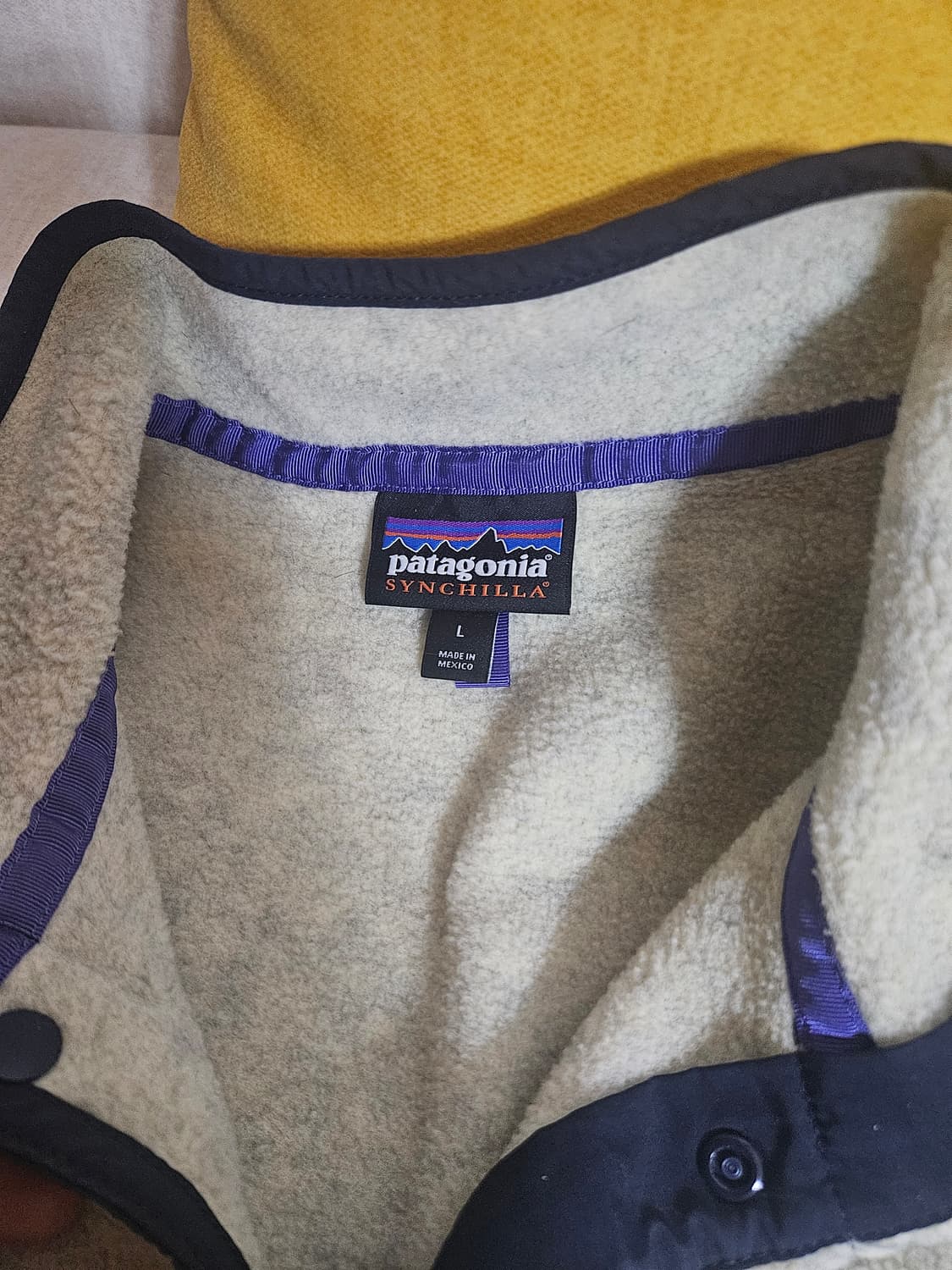 파타고니아 신칠라 헤비웨이트 오트밀 헤더 플리스 후리스 아노락  상품이미지4