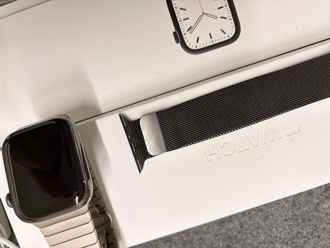 애플워치7 45mm 스텐리스 그래파이트 풀셋 상품이미지1