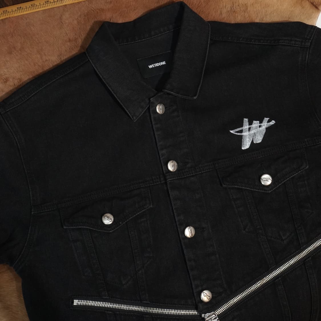 We11done 웰던 지퍼 디테일 데님자켓 상품이미지2