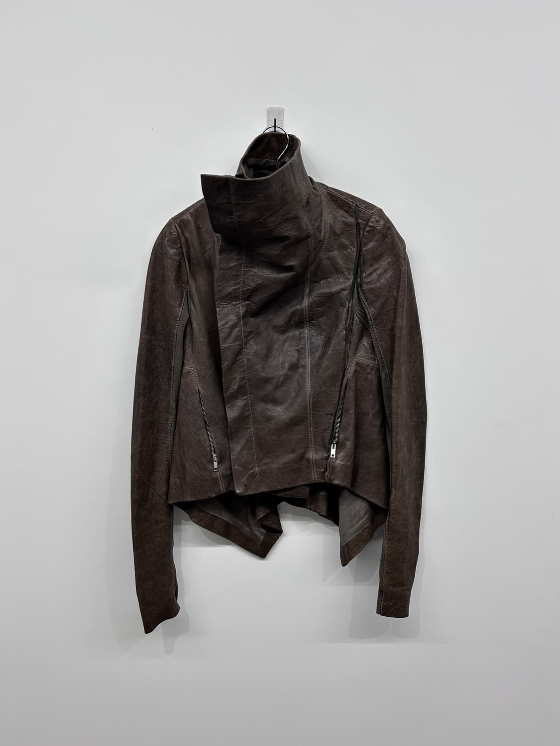 릭오웬스 하이넥 램스킨 자켓 상품이미지1