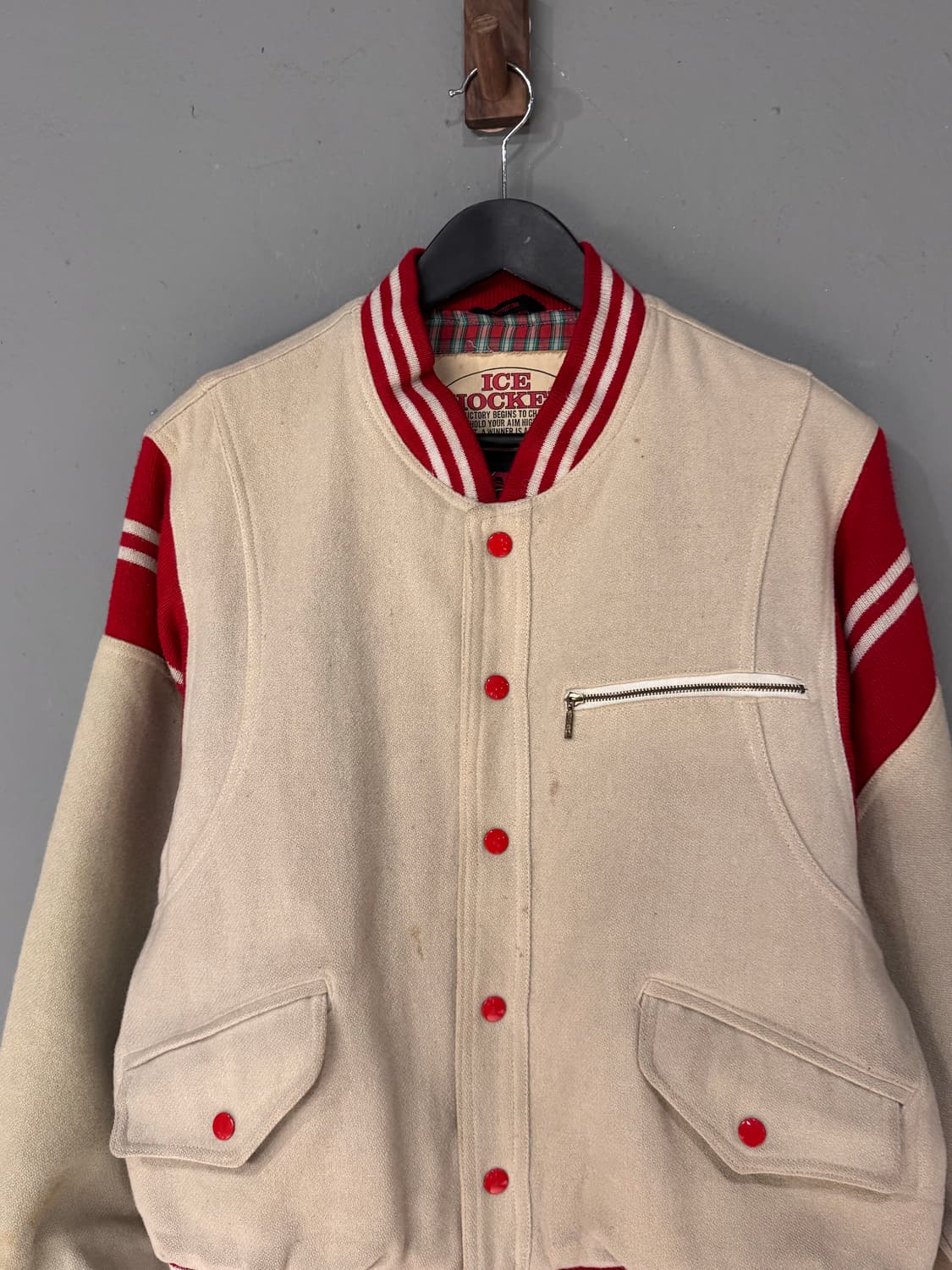 80s 아이스하키 빅토리 울 바시티자켓  상품이미지3