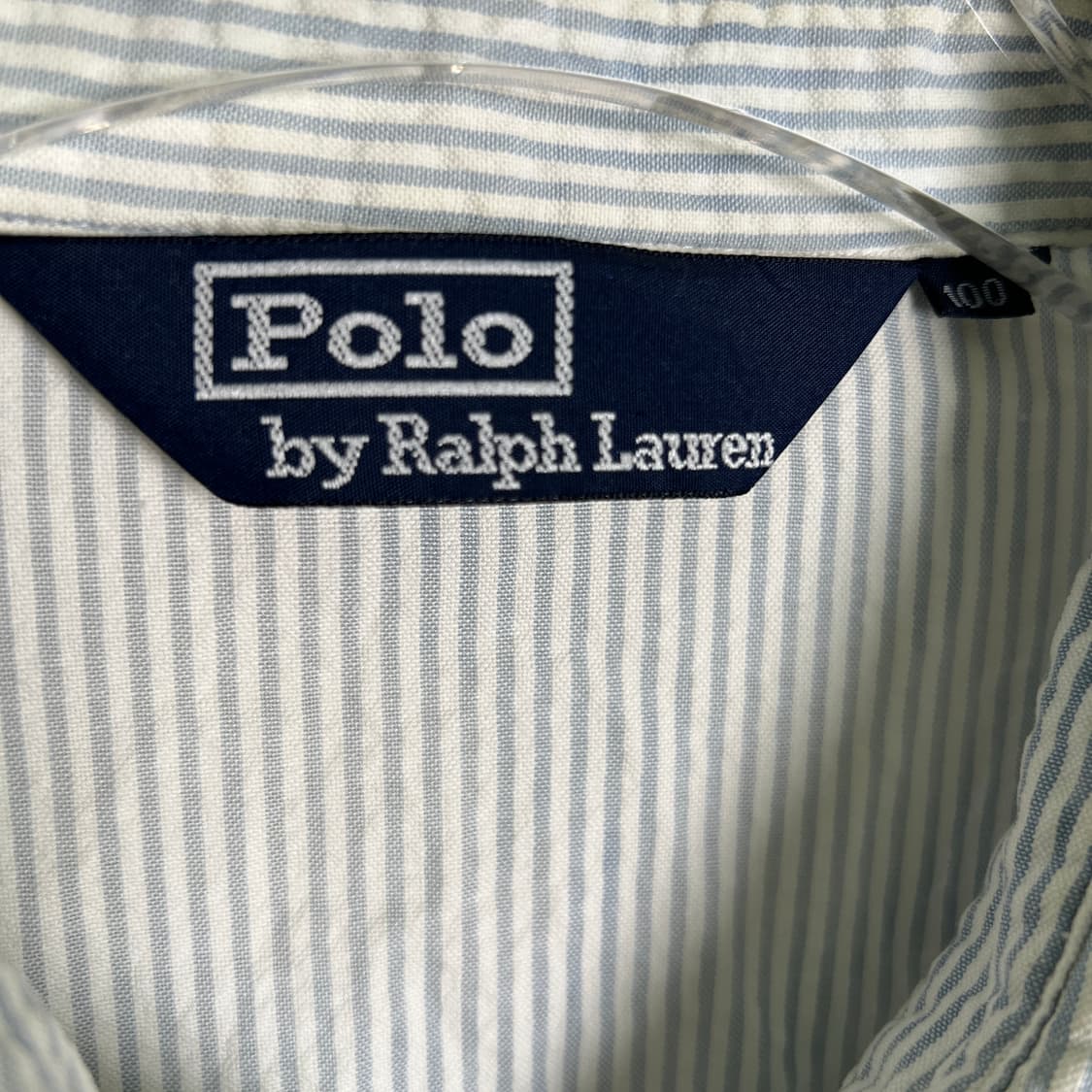폴로 랄프로렌 시어서커 스트라이프 블루종 자켓 100 상품이미지3