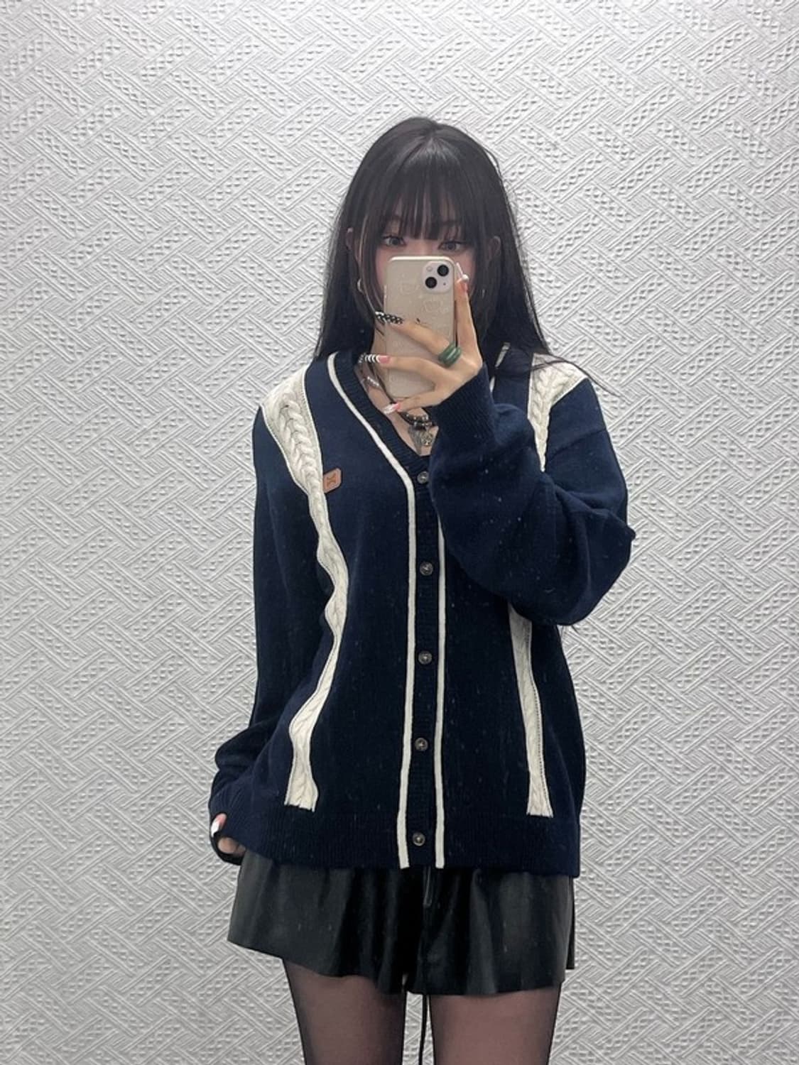 세터 코지 모리걸 파로 캐시미어 울 니트 뜨개 가디건 105 C10209 상품이미지2