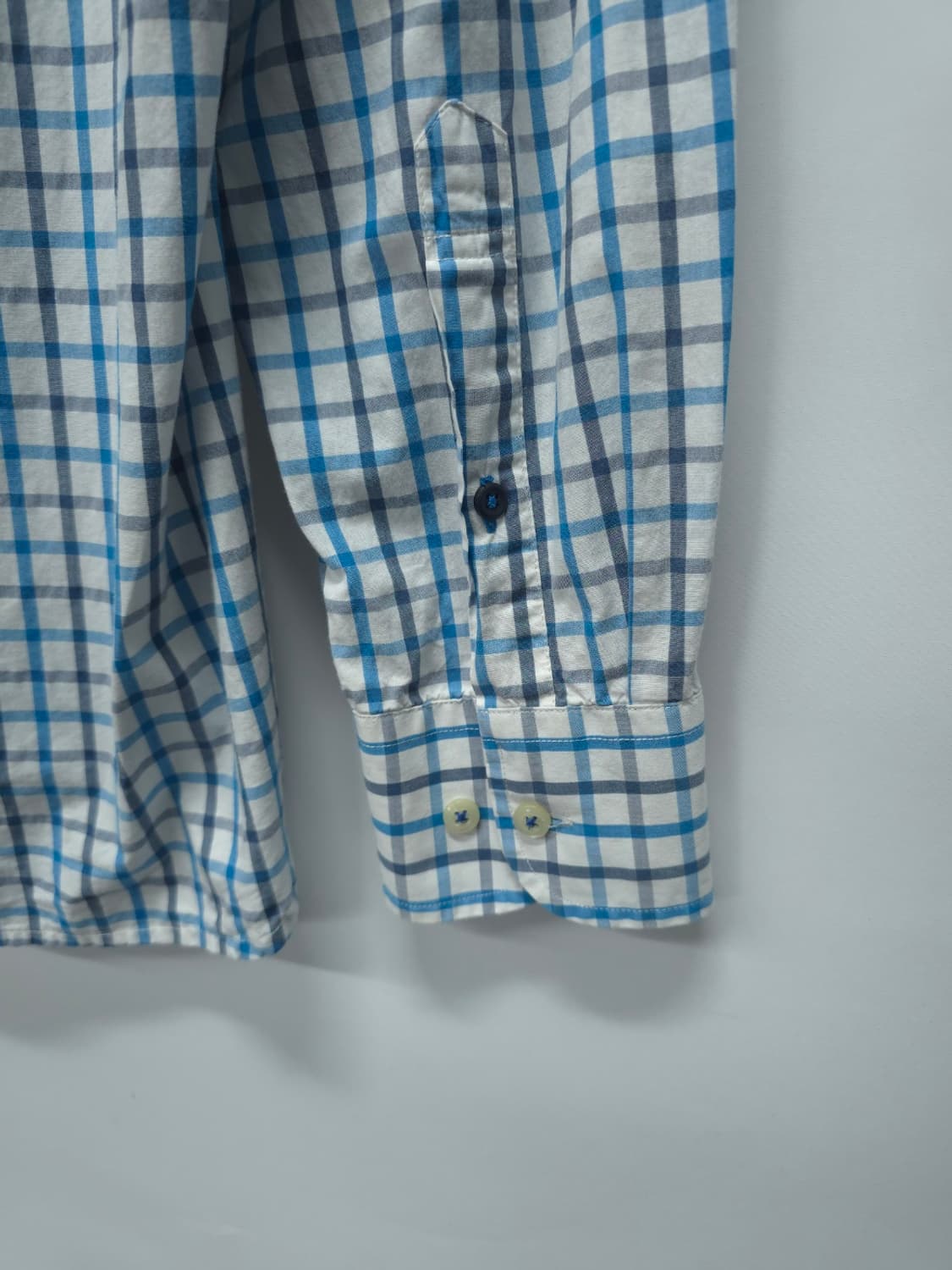 타미힐피거 블루 체크 커스텀핏 셔츠(105) 상품이미지10