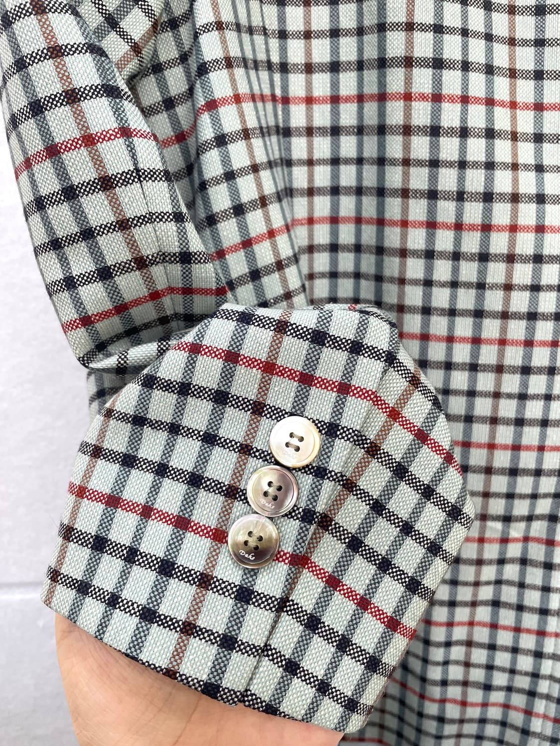 닥스 DAKS 체크 블레이저 자켓 상품이미지4