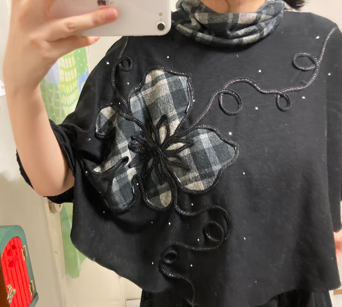 사와코 블랙 케이프 상품이미지6