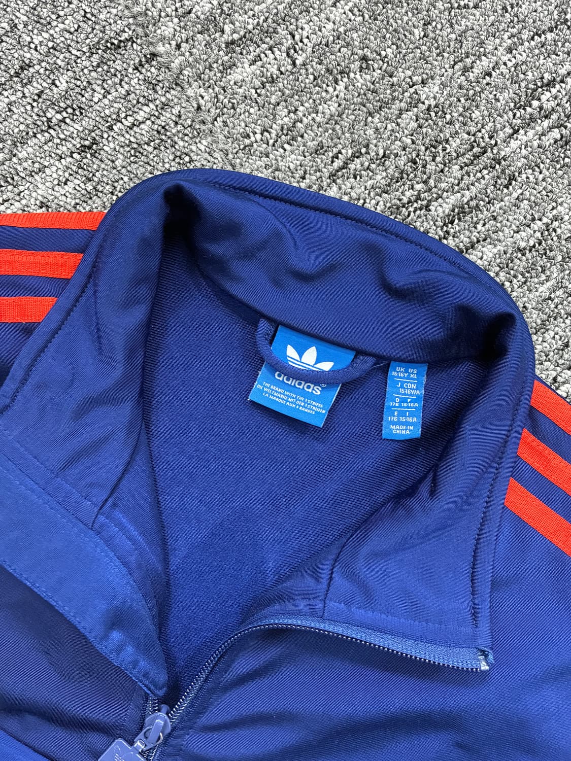 아디다스 유로파 네이비 오렌지 트랙탑 져지 상품이미지5