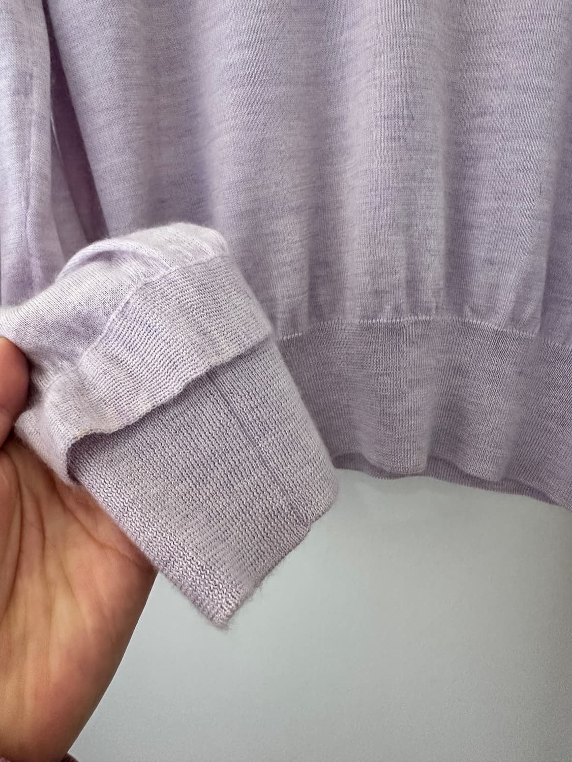 MINE 마인 라벤더 캐시미어 니트 풀오버(사이즈 Free) 상품이미지4