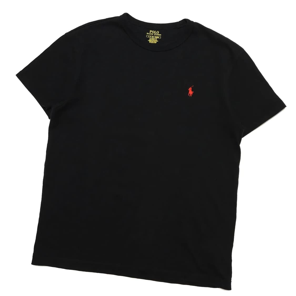 폴로 랄프로렌 블랙 라운드 반팔 티셔츠 상품이미지1