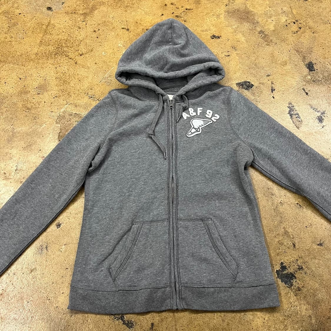 아베크롬비 그레이 딱붙 후드집업 상품이미지3