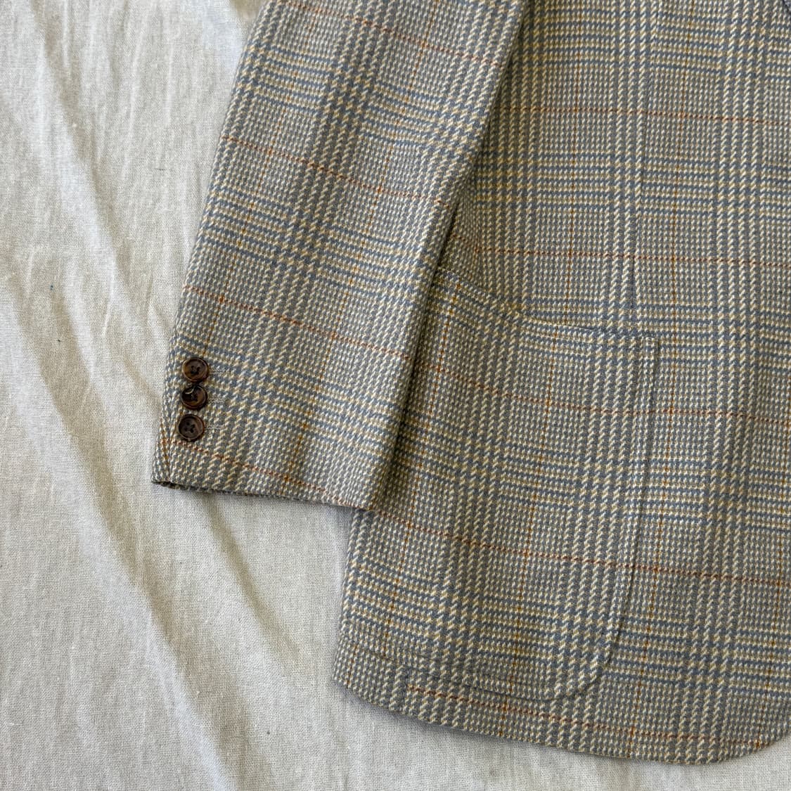 버버리 90s 빈티지 재팬 프레피 울 체크 자켓 95 상품이미지3