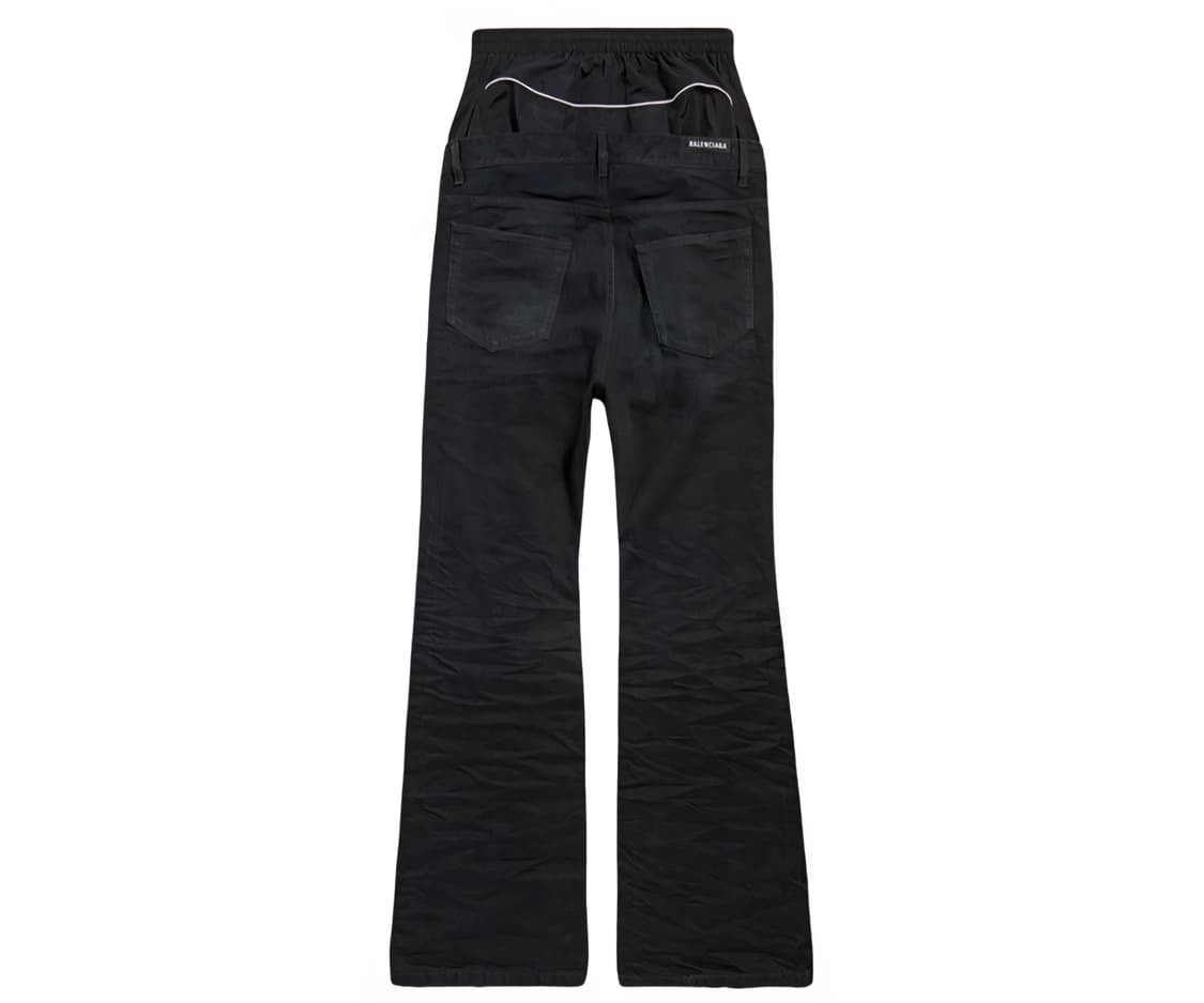 발렌시아가 레이어드 플레어 데님 팬츠 바지 상품이미지4