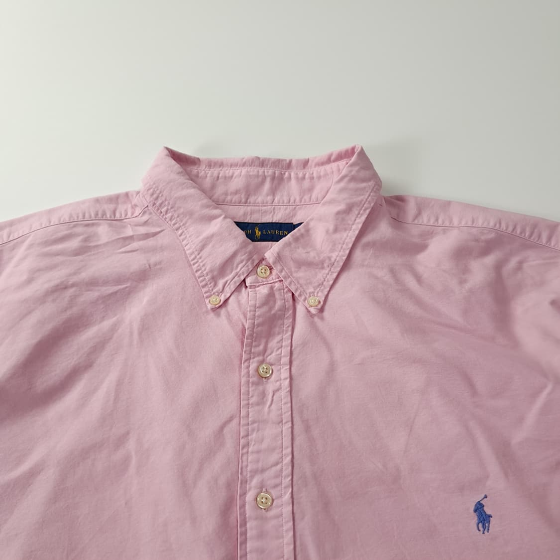 CK184 3XLT 폴로 소프트핑크 옥스포드 버튼다운 셔츠 남방 상품이미지2