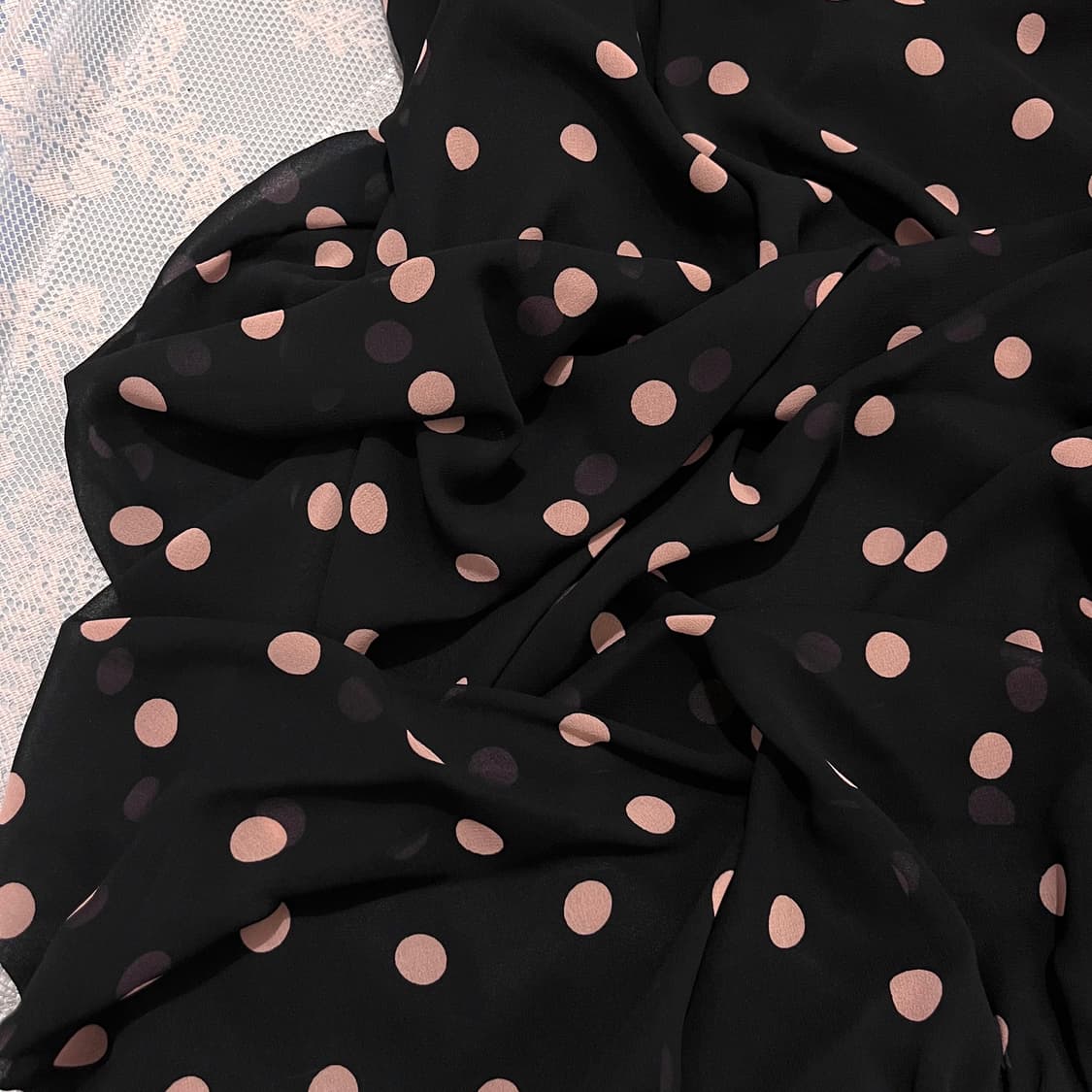 dot mini onpiece 하라주쿠 도트 원피스 네이비 핑크 상품이미지2