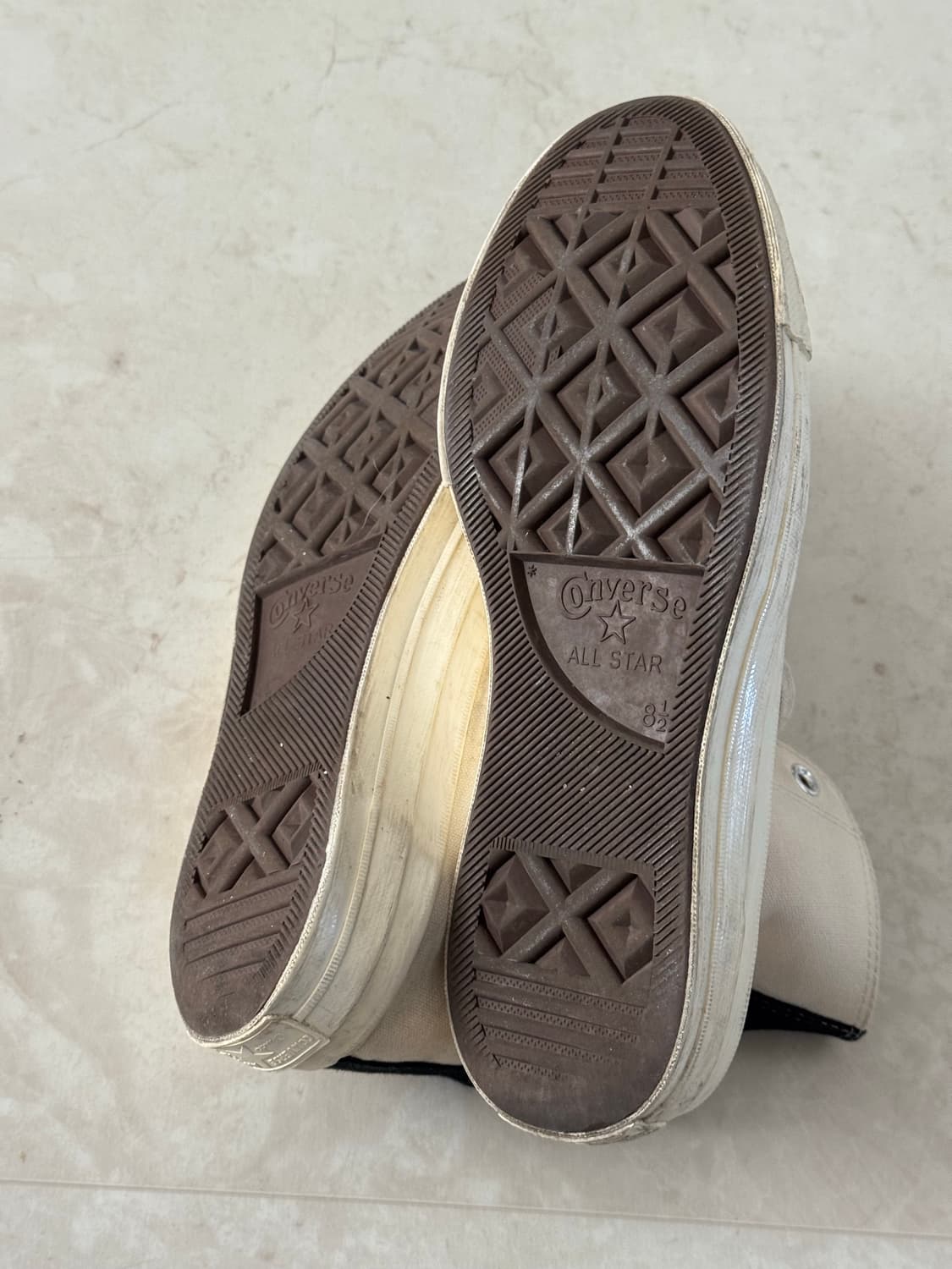 꼼데가르송 컨버스 하이 크림 컬러 270 상품이미지4