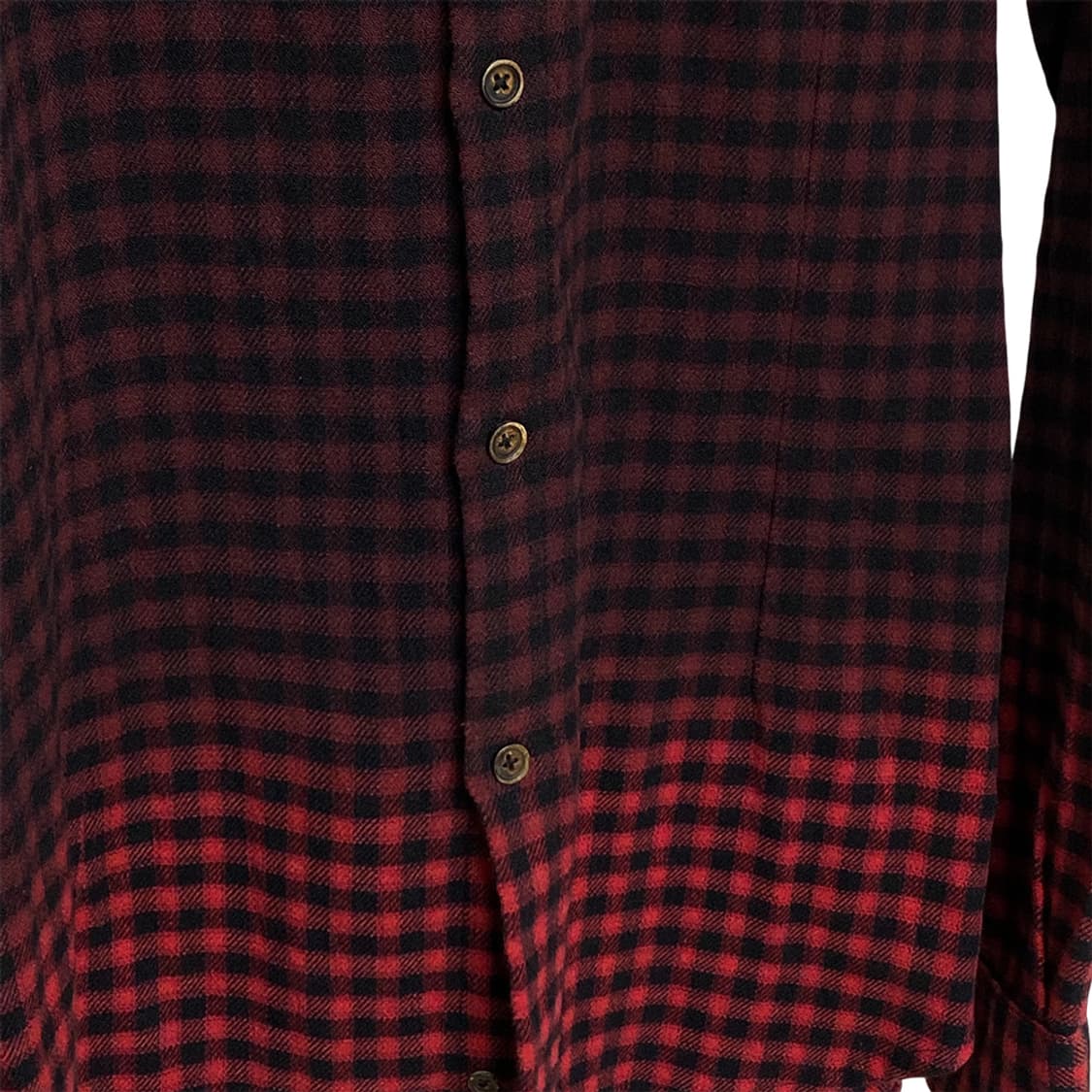 디젤 블랙 골드 라벨 그라데이션 체크 셔츠 상품이미지5