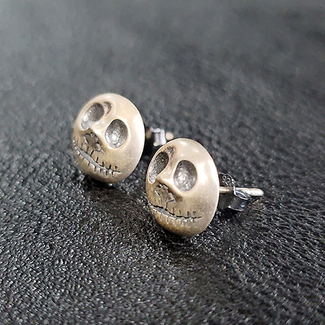 모르크 실버 귀걸이 피어싱 은 남자 여자 명품 고딕 해골 얼굴 고양이 상품이미지3