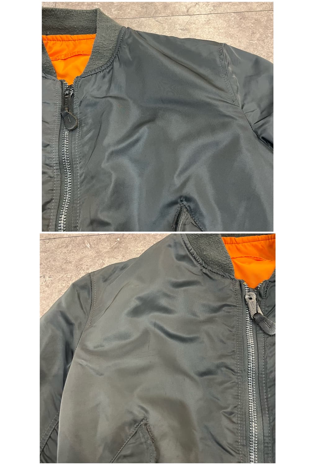 알파인더스트리 리버시블 ma1 항공점퍼 L #csz2787   상품이미지4