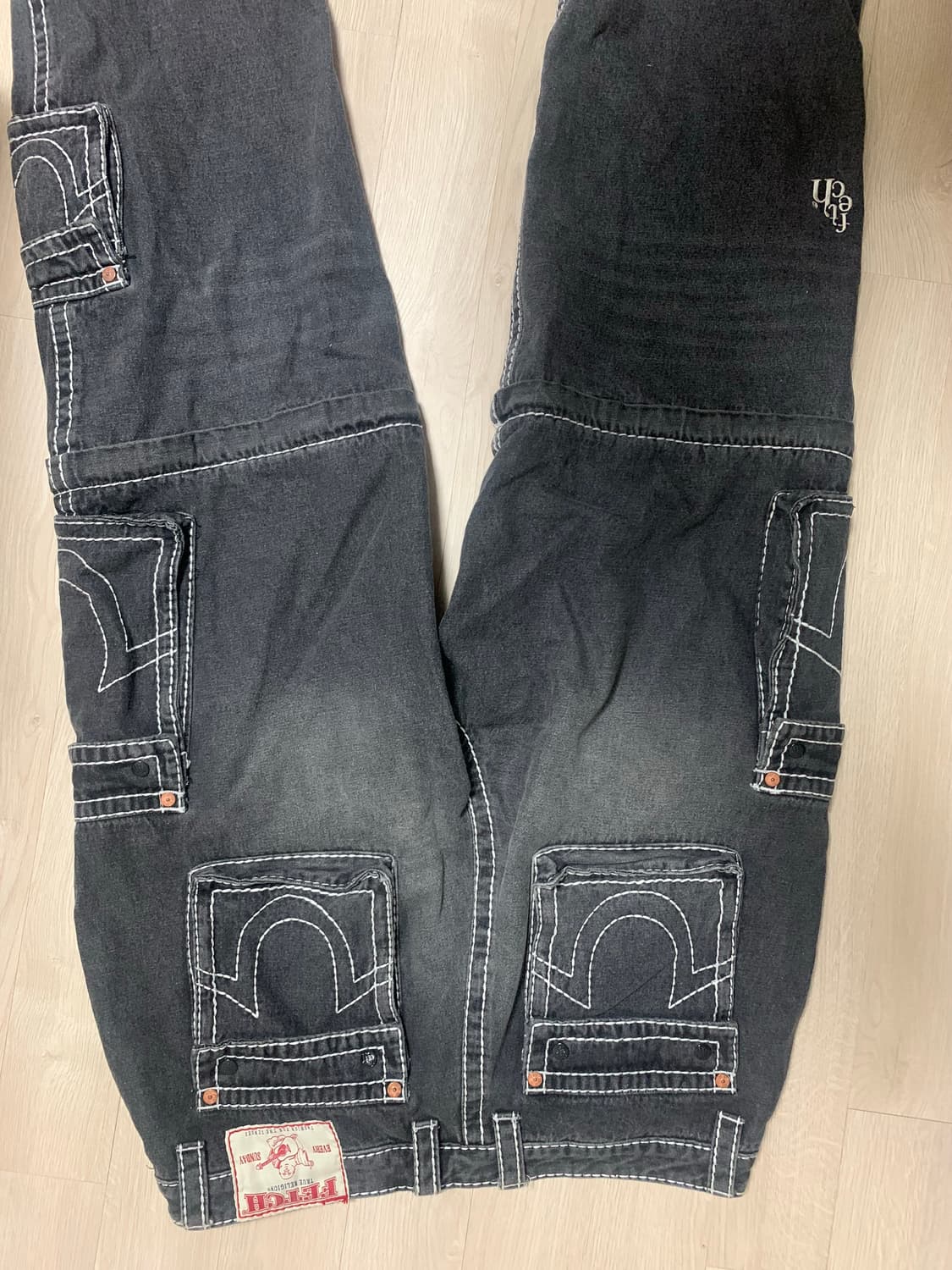 트루릴리전 페치 데님카고팬츠XL 상품이미지2