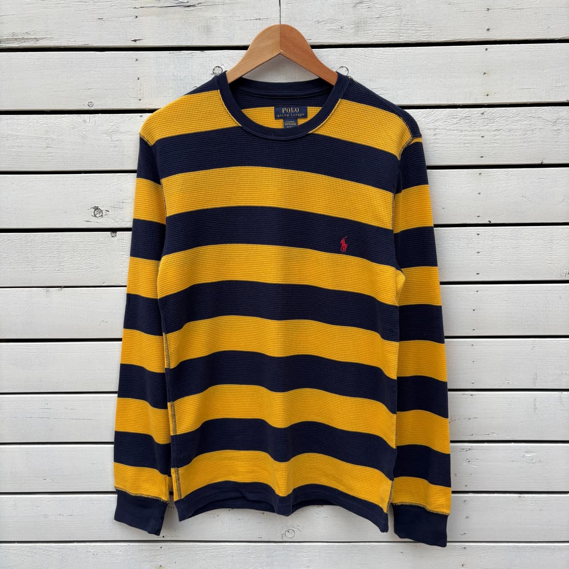 Polo 폴로 스트라이프 와플티 롱슬리브 상품이미지1