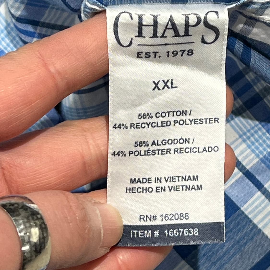 챕스 랄프로렌 체크하프셔츠 s10587 상품이미지8