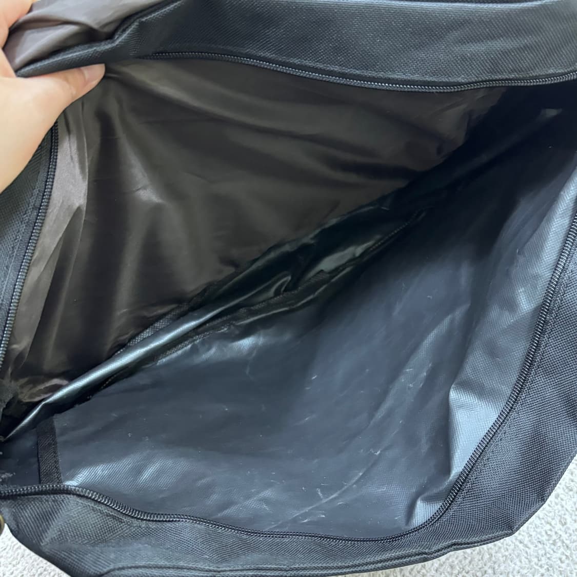 F 빈티지 블랙 메쉬 메신저백 0409E 상품이미지4