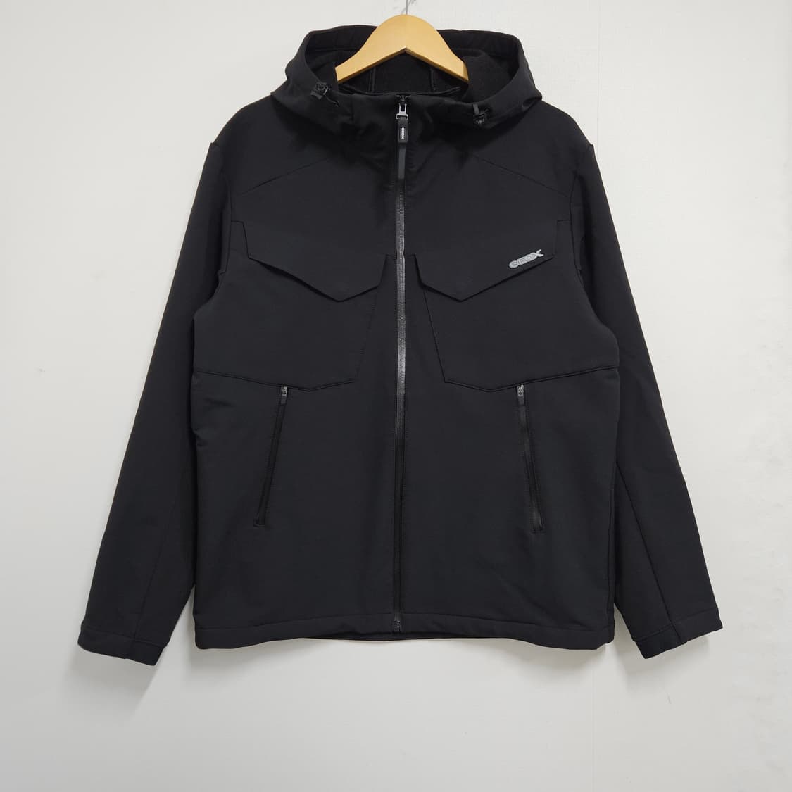 XXL GEOX 제옥스 후드 기능성 바람막이 올블랙 상품이미지2