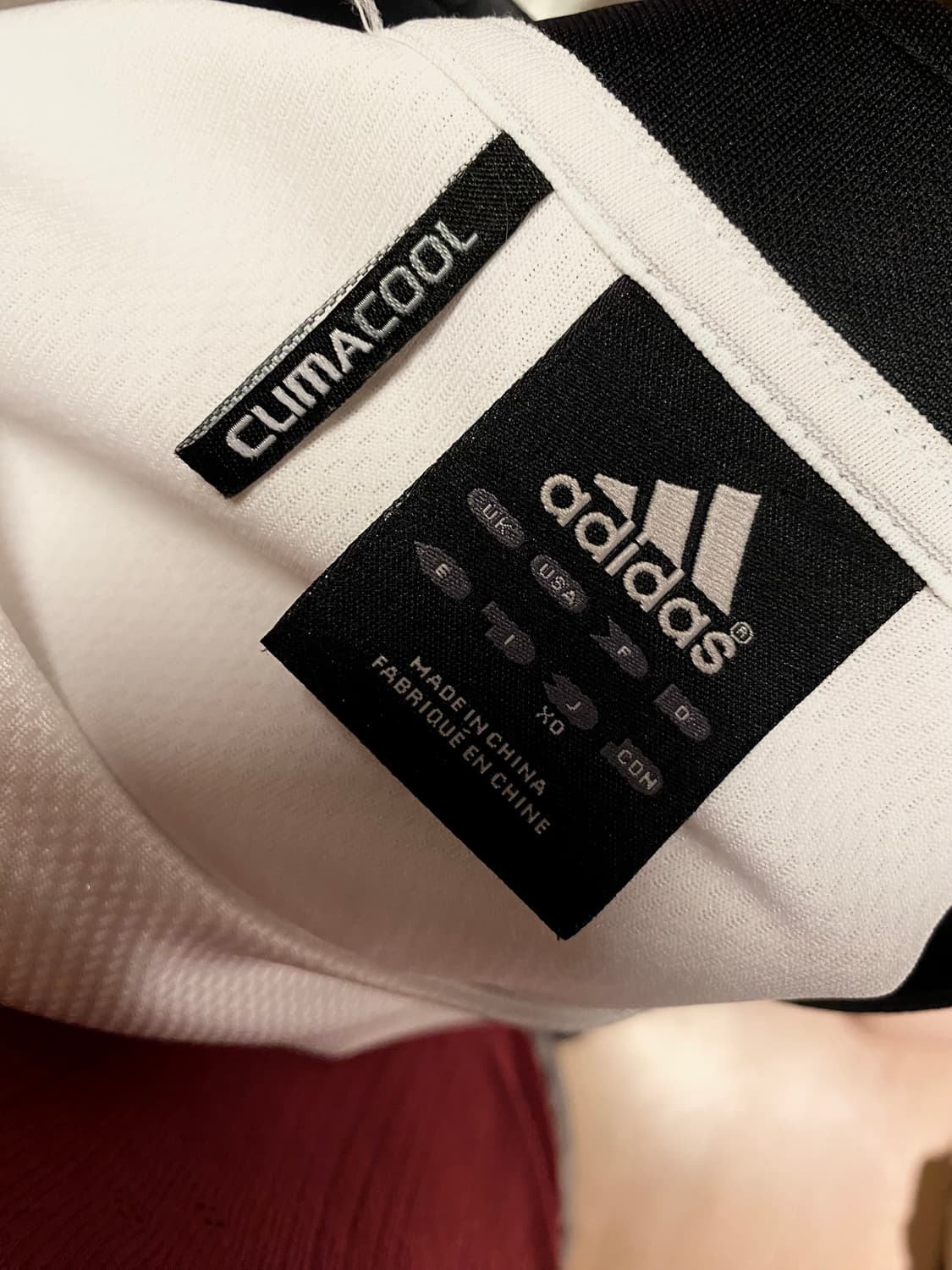 빈티지 일본 아디다스 반팔 져지 티셔츠 블랙앤 화이트 상품이미지4