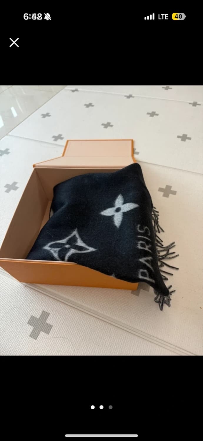 루이비통 레이캬비크 스카프 블랙 상품이미지2