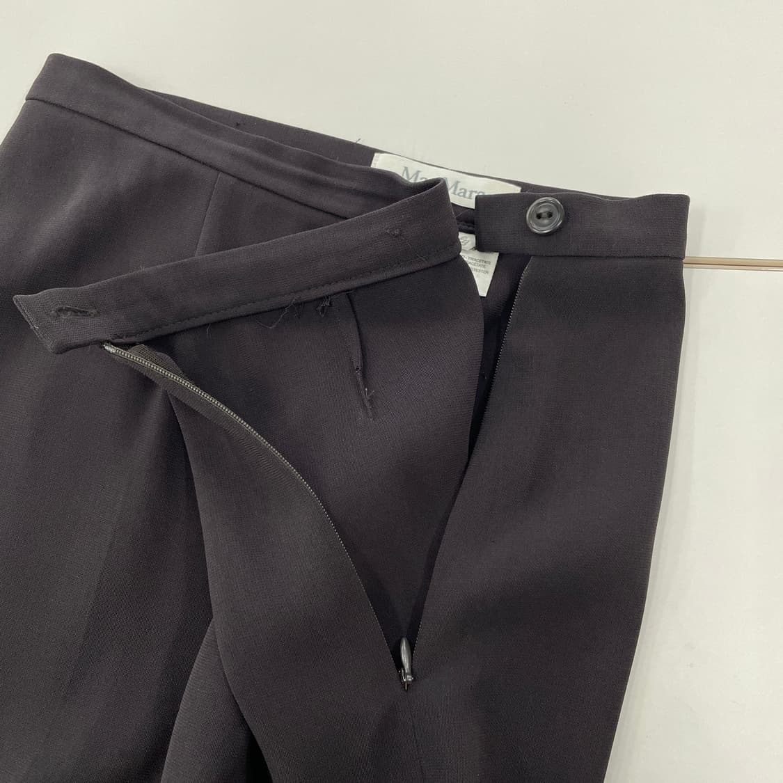 막스마라 브라운 스트레이트 핏 슬랙스 상품이미지7