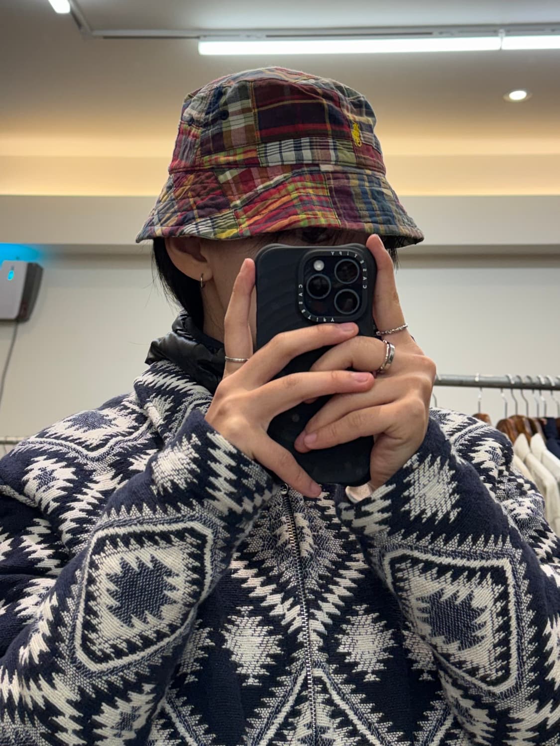 폴로 랄프로렌 마드라스 패턴 버킷햇 상품이미지7