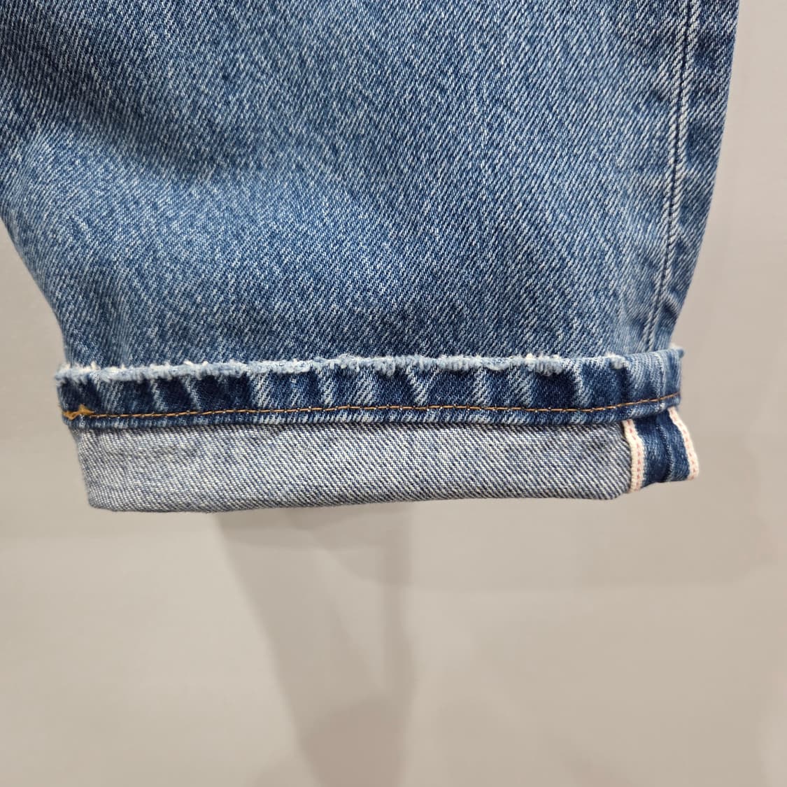 90s 리바이스 501 빅E 셀비지 연청 데님팬츠 26/30 상품이미지2