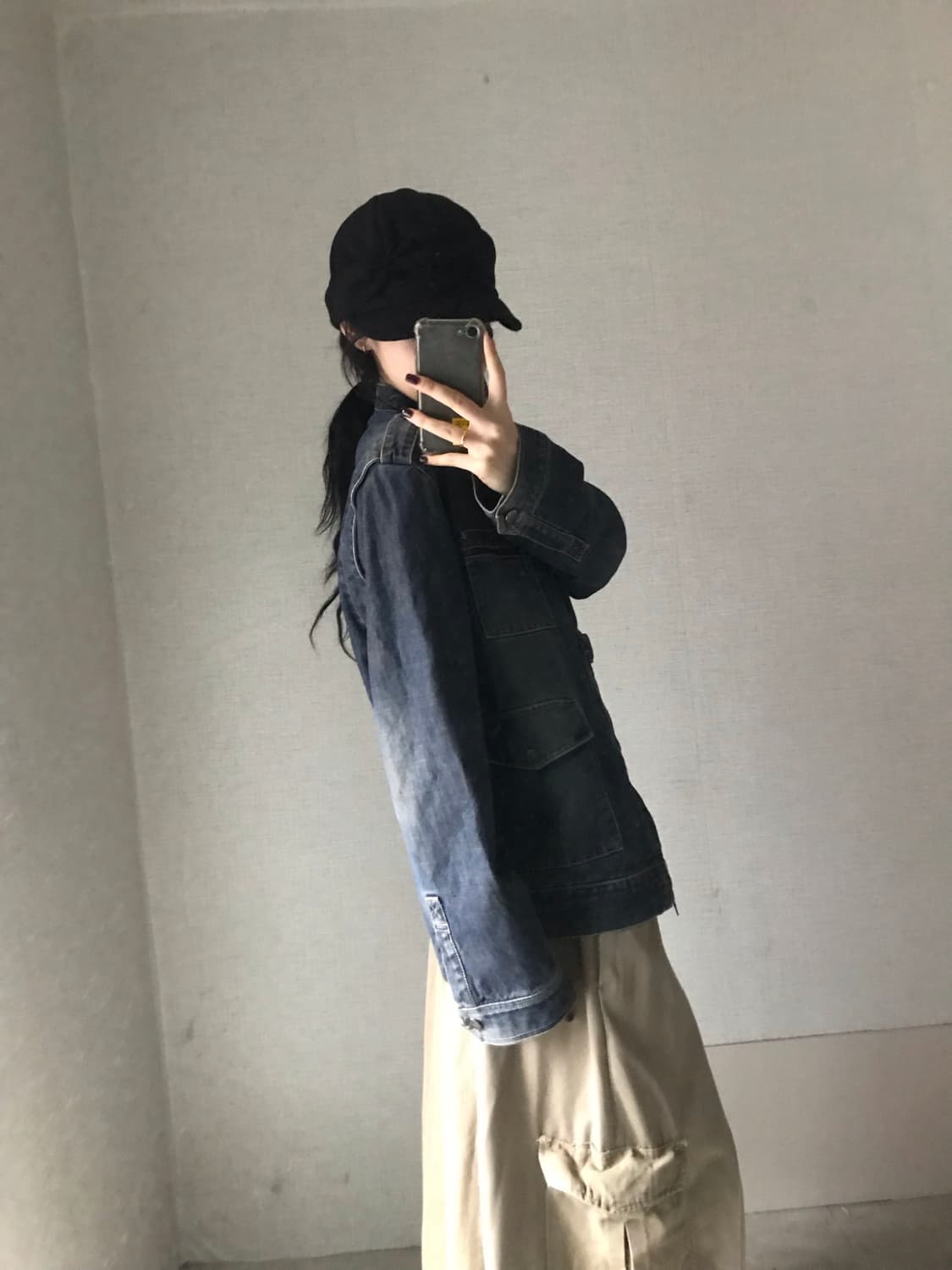 빈티지 오버핏 데님 자켓 상품이미지3