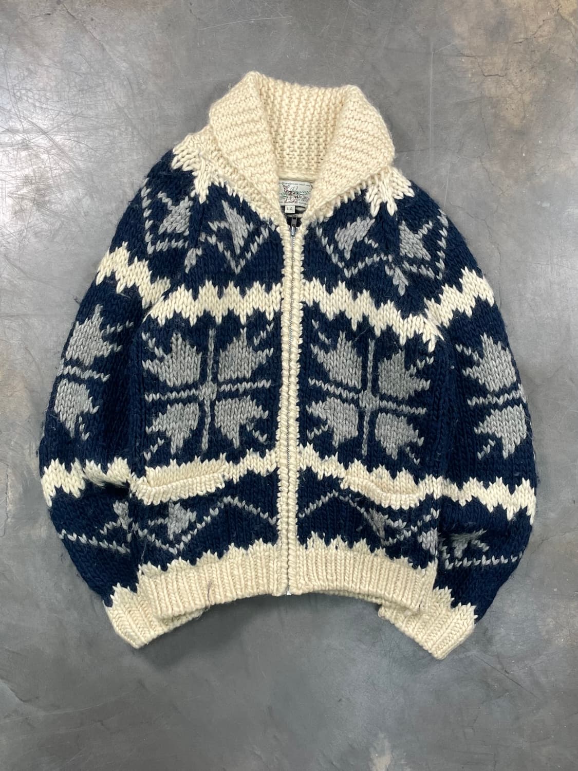 빈티지 코위찬 니트집업 상품이미지1