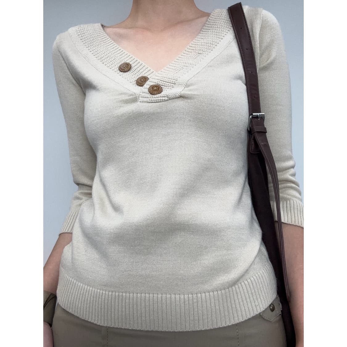 빈티지 베이지 니트 상품이미지1