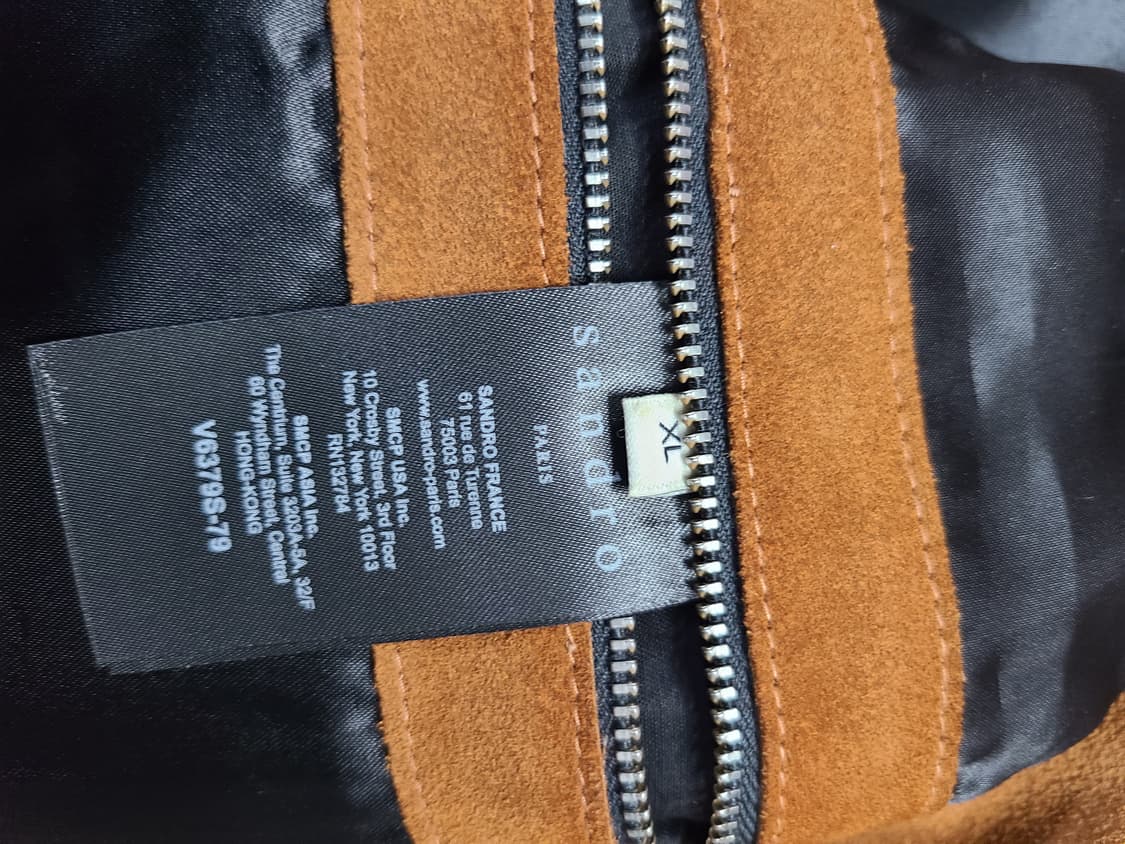 산드로옴므 카프 스웨이드 라이더자켓  상품이미지5