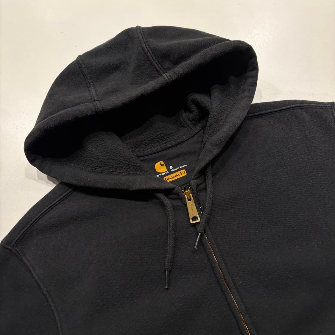 [S] 칼하트 써멀 블랙 스웻 후드집업 블랙 C616 상품이미지3