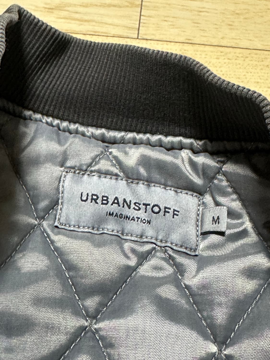 어반스터프 가먼트 다잉 봄버 점퍼 (챠콜) M  상품이미지6