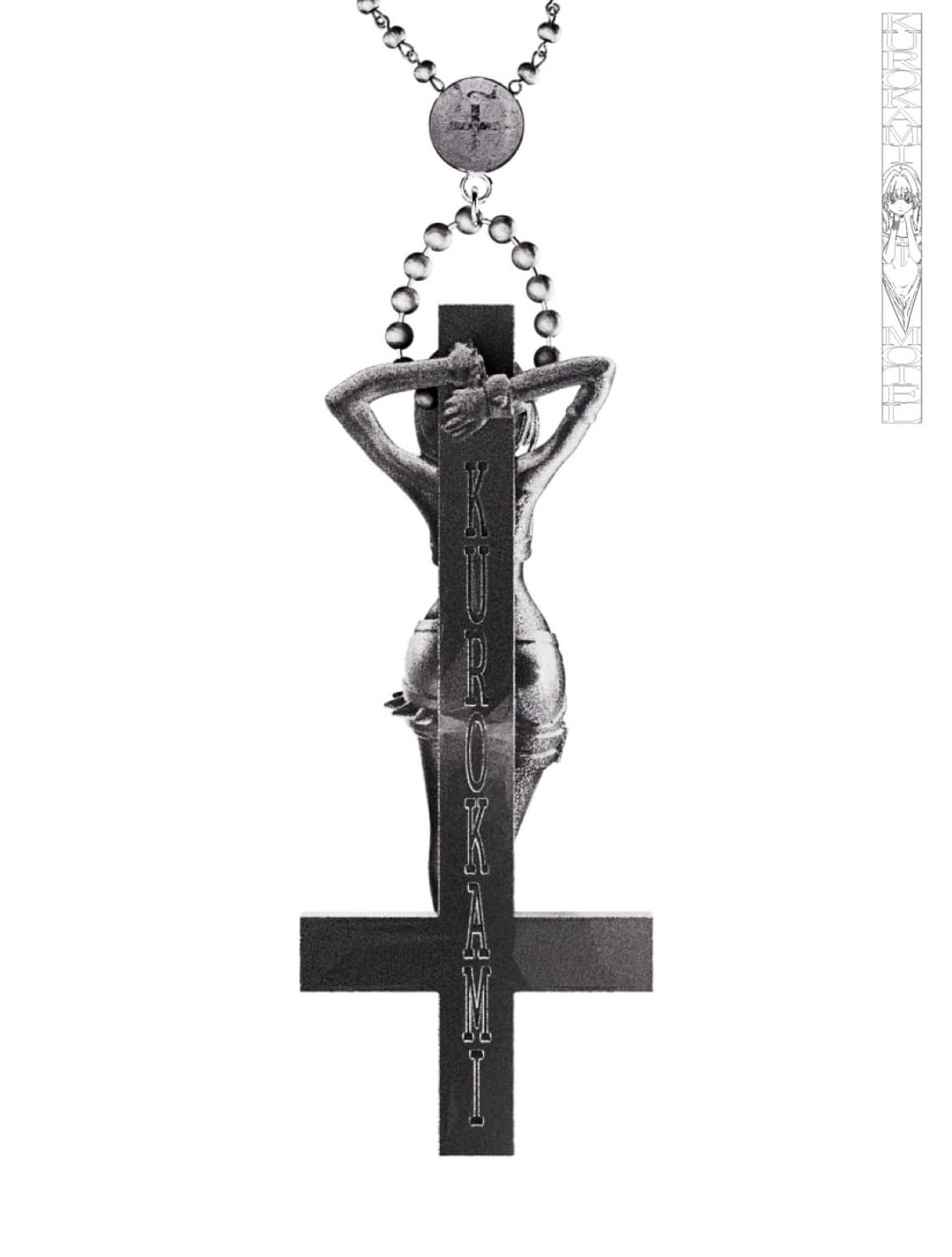 Kurokamimotel +Jane Doe Necklace steel 상품이미지2
