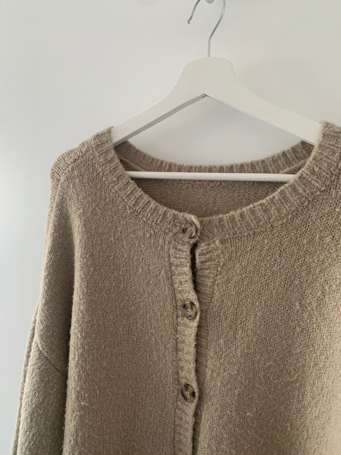 베이지 보들 가디건 상품이미지5