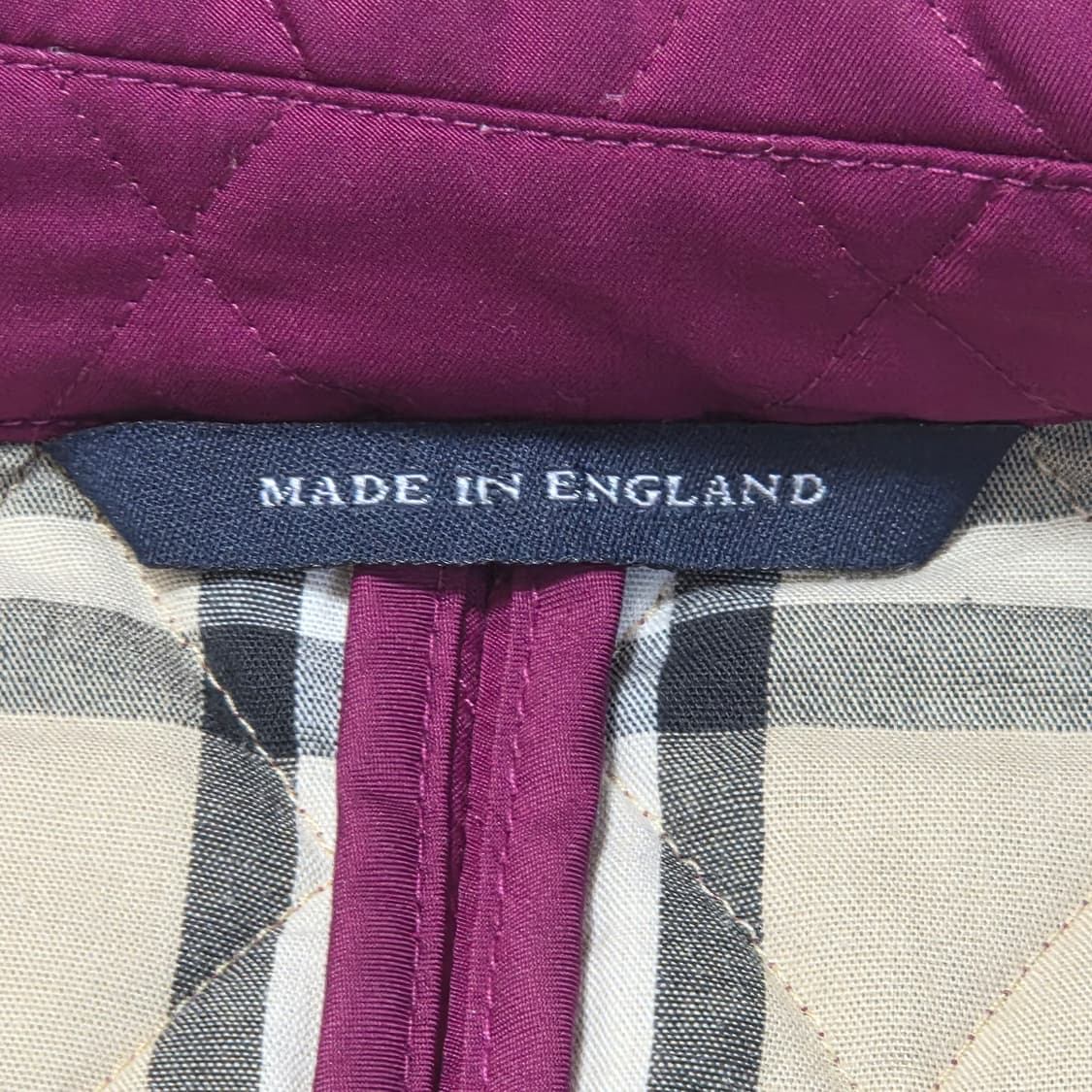 Burberry 버버리 빈티지 체크 디테일 퀼팅 자켓 상품이미지4