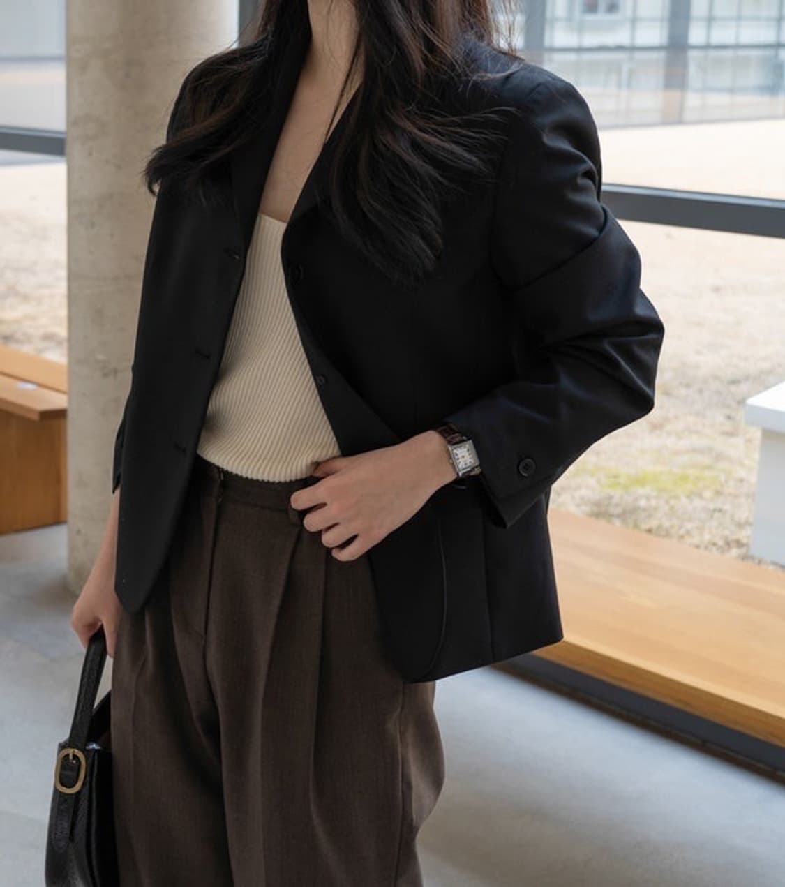 [42] 노멜렛 산레모 울 블레이저 블랙 상품이미지1